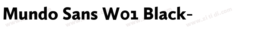 Mundo Sans W01 Black字体转换